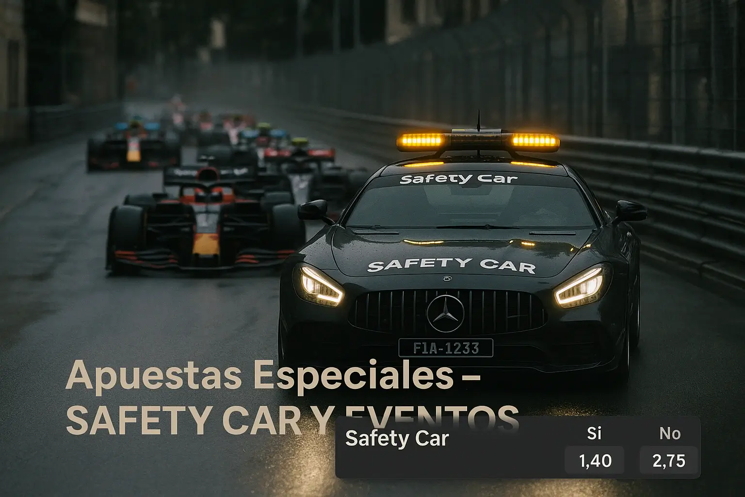 Apuestas especiales en Fórmula 1: Safety Car y eventos durante la carrera