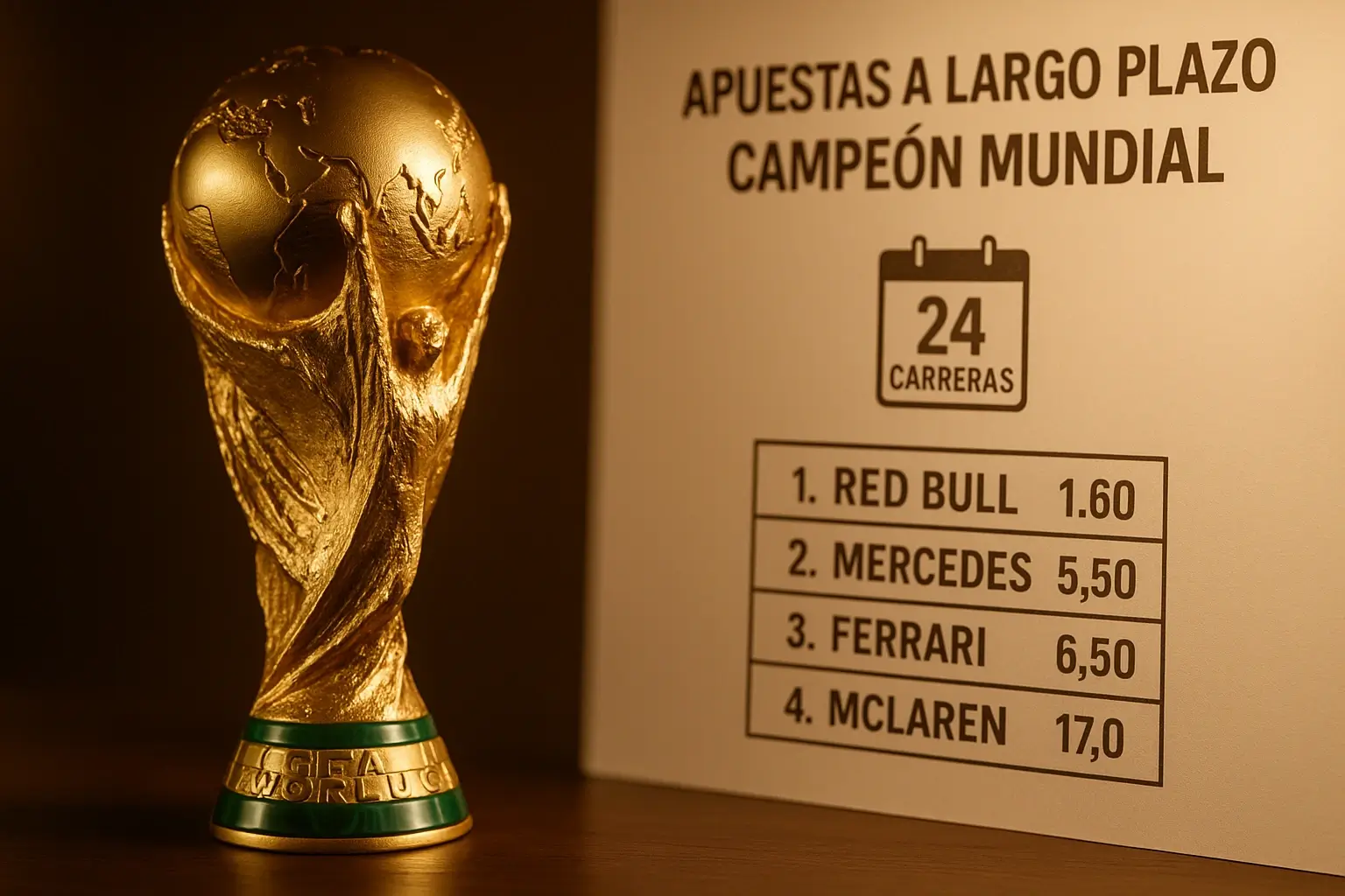 Apuestas a largo plazo y futuros: campeón del mundo de Fórmula 1