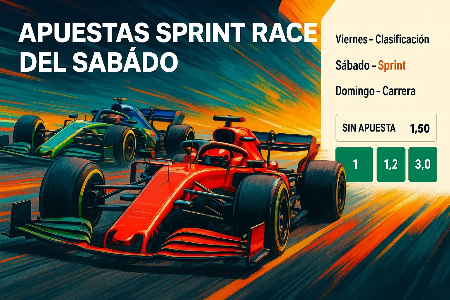 Apuestas en formato Sprint Race de Fórmula 1 carreras del sábado