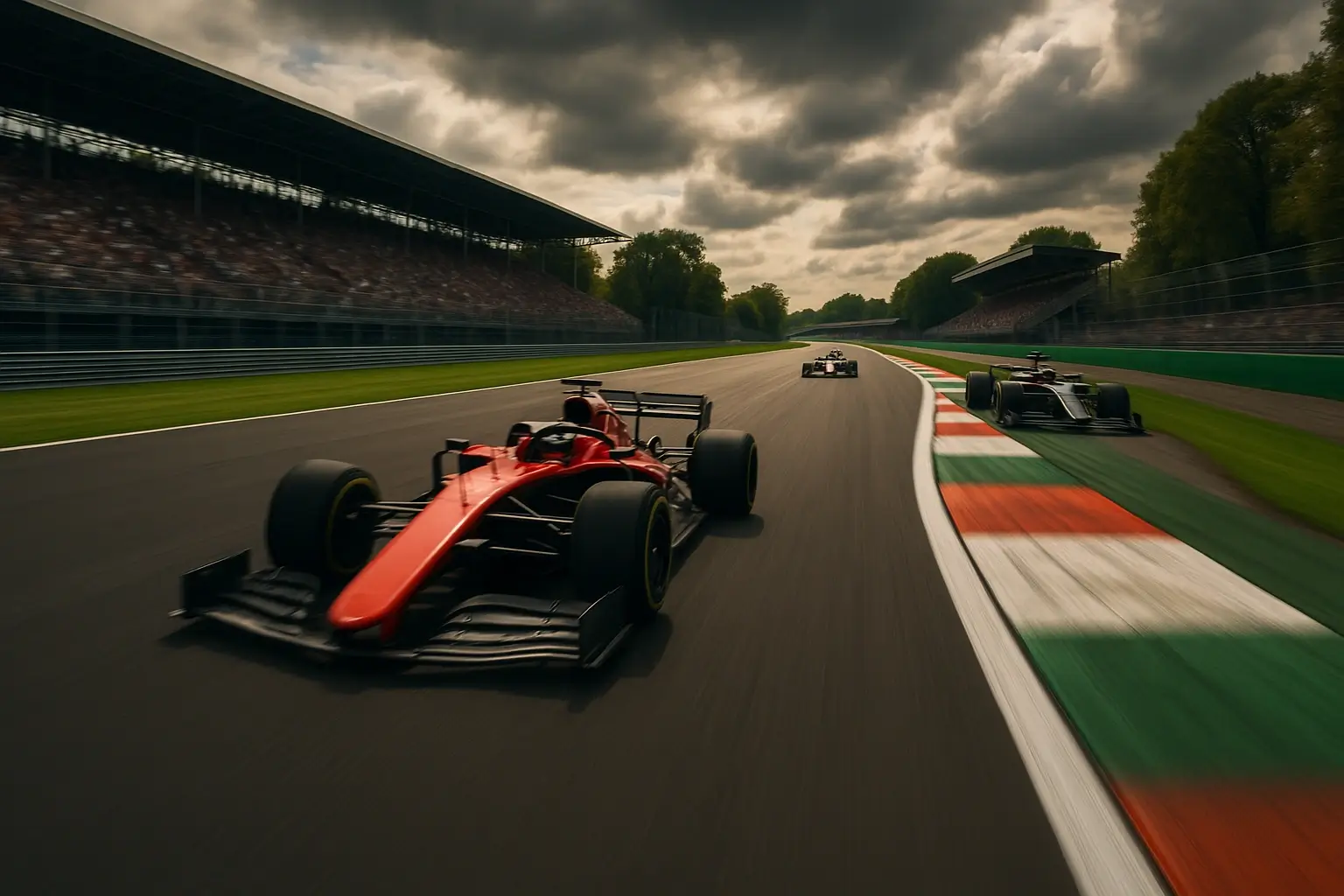 Circuitos de alta velocidad como Monza y Spa-Francorchamps con largas rectas