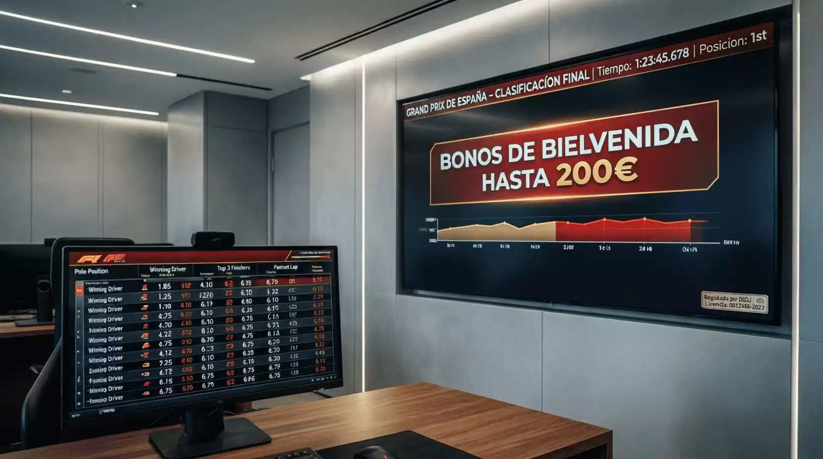 Promociones y bonos de apuestas para Fórmula 1 en España